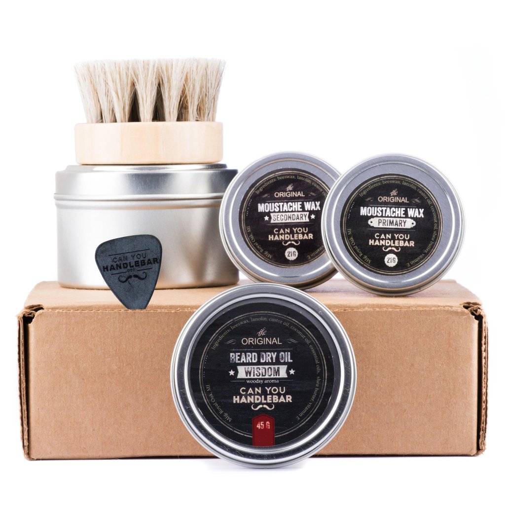 CanYouHandlebar Basic Beard Care Kit Wisdom "Woodsy" Beard Balm (Dry
